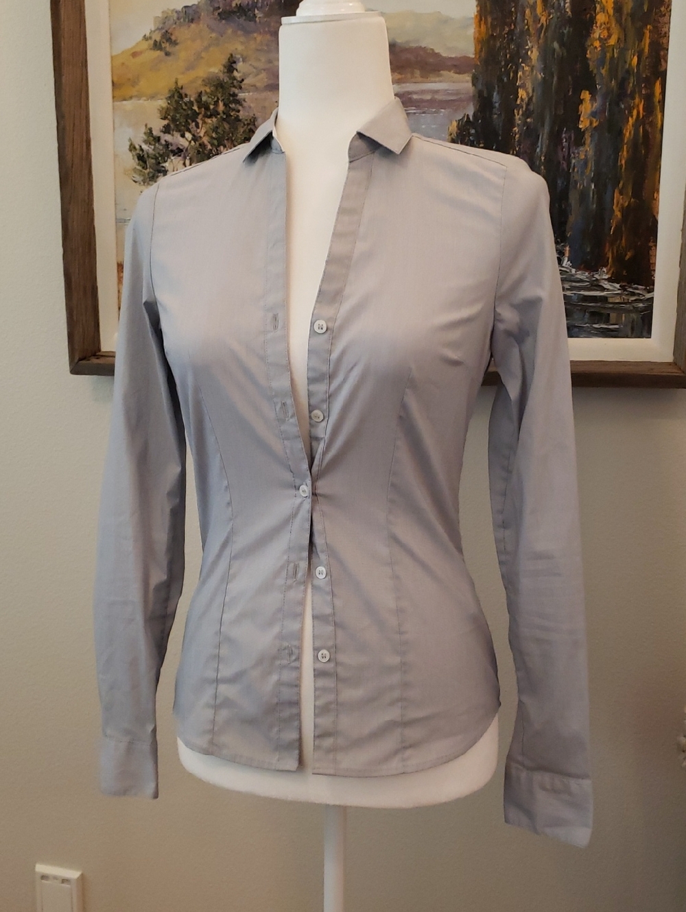H&M Women' Size 2 Button Down Shirt